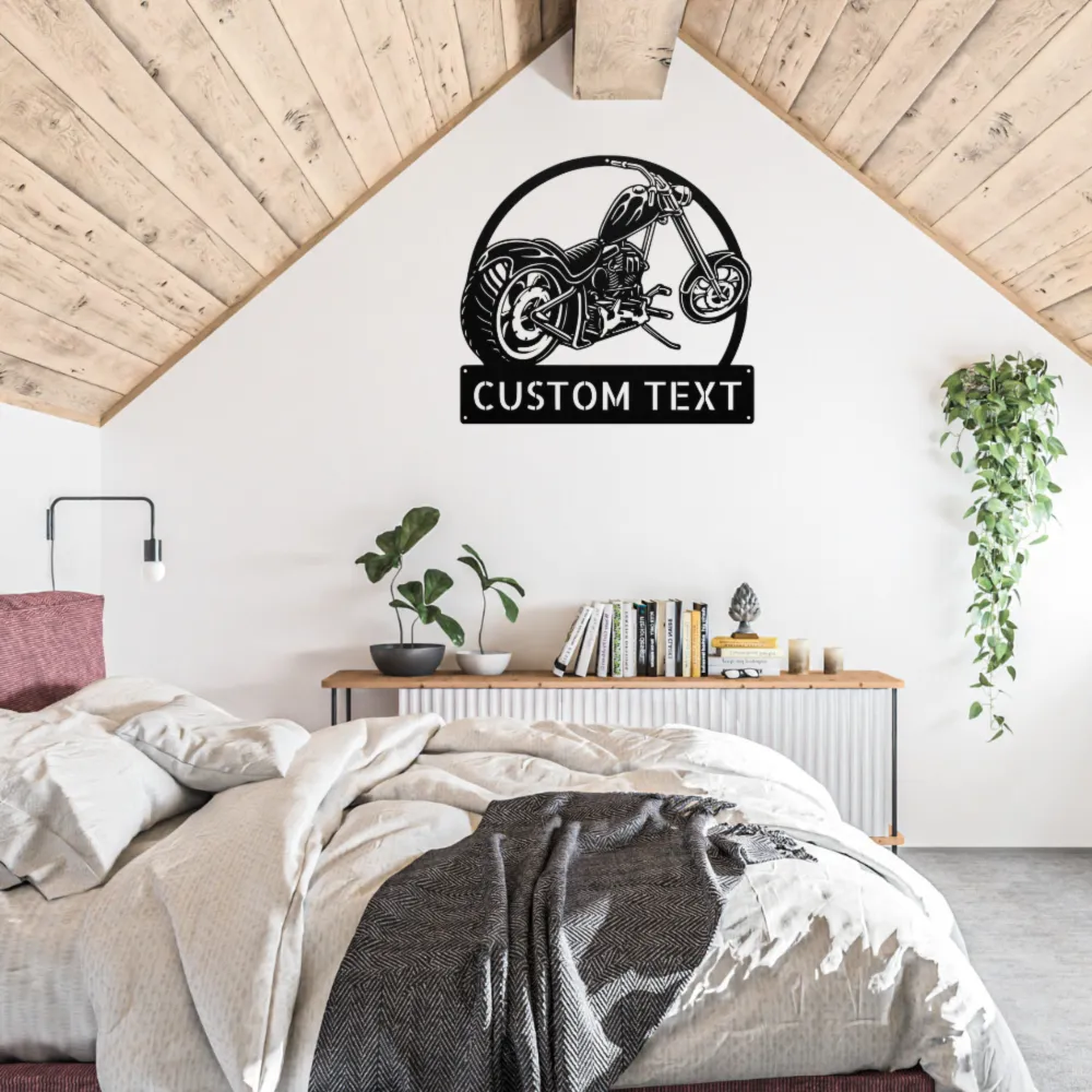 Custom Motorcycle Metal Sign